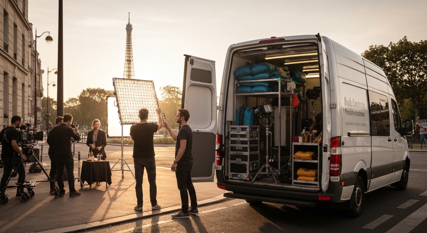 Grip truck rental paris commercial production: your complete guide to on-set efficiency (3 critical sizes explained)