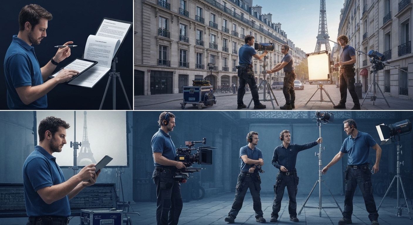 Paris grip crew hire: your assurance of a flawless production (3 critical steps)