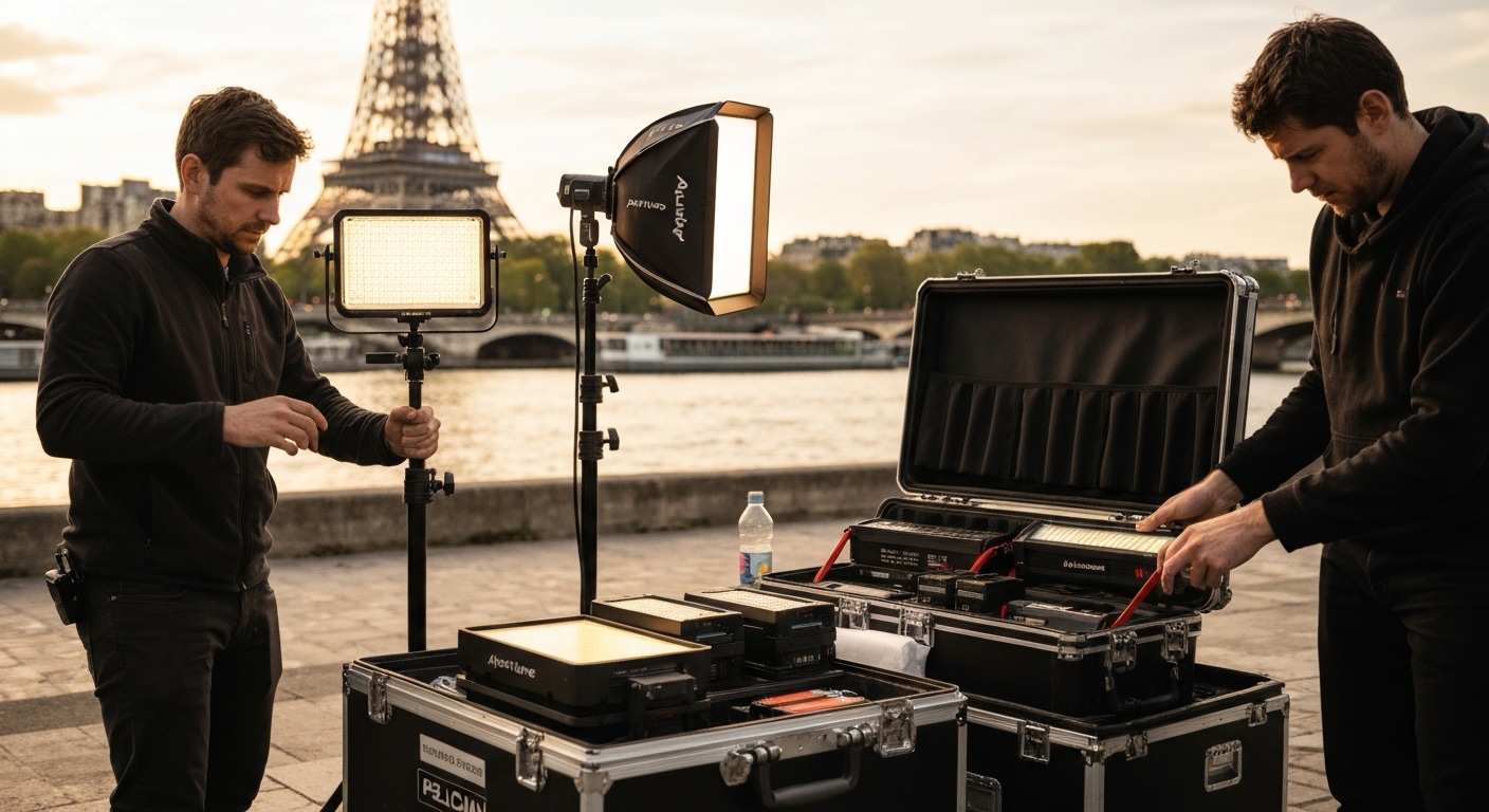 Portable lighting kit paris location filming: your assurance of a flawless shoot (3-step selection guide)