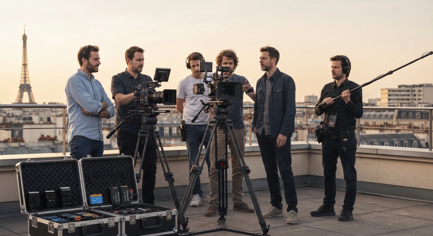 Professional video camera hire paris crew: your turnkey solution for flawless shoots (3-step booking)