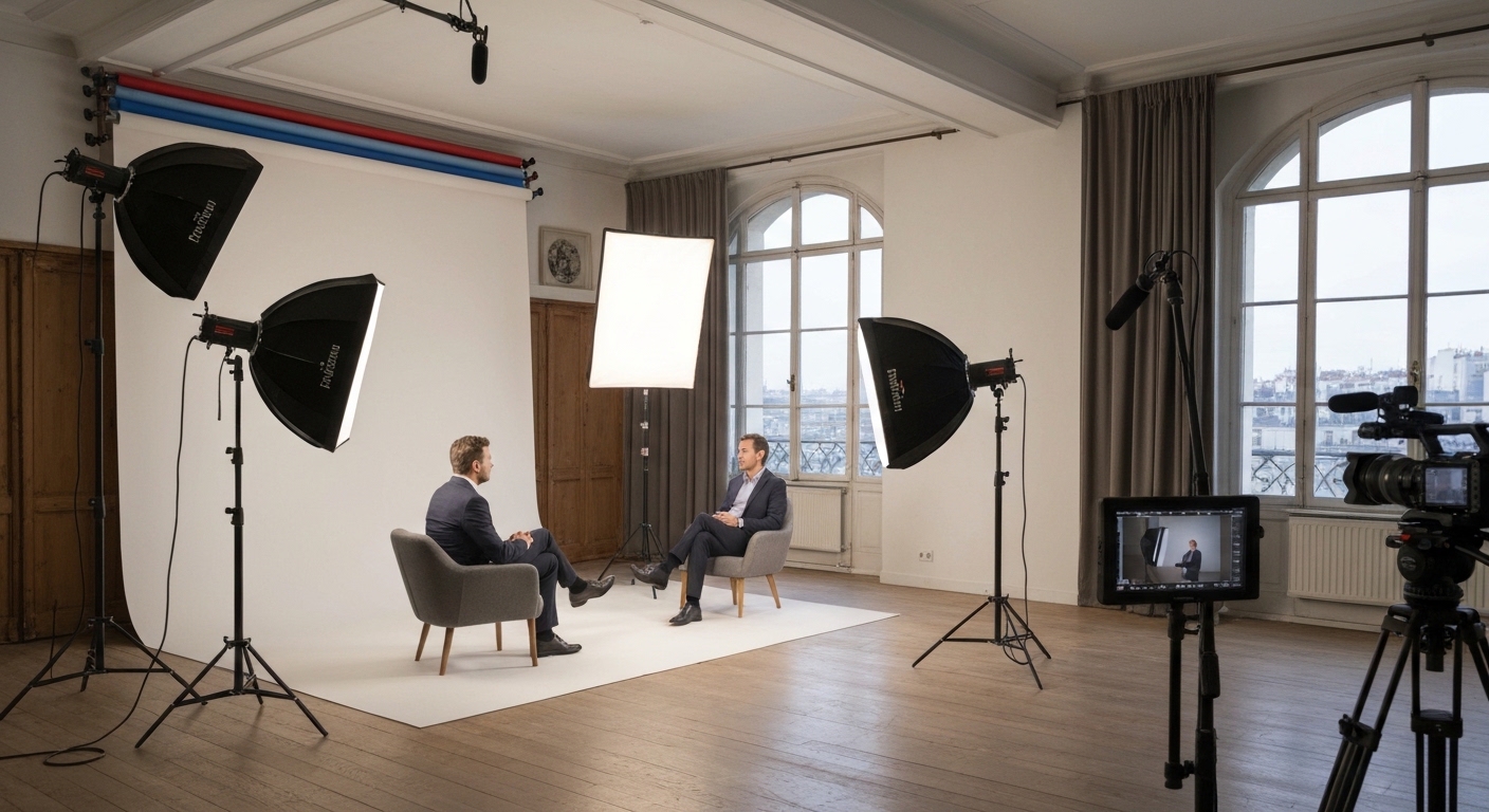Studio lighting rental paris interview shoot: your guide to a flawless professional setup