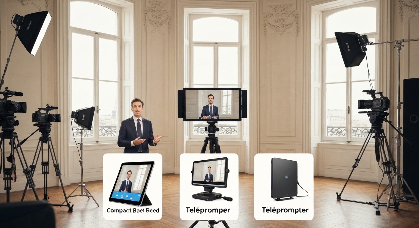 Teleprompter rental paris corporate video: your assurance of flawless executive communication (3 key models compared)