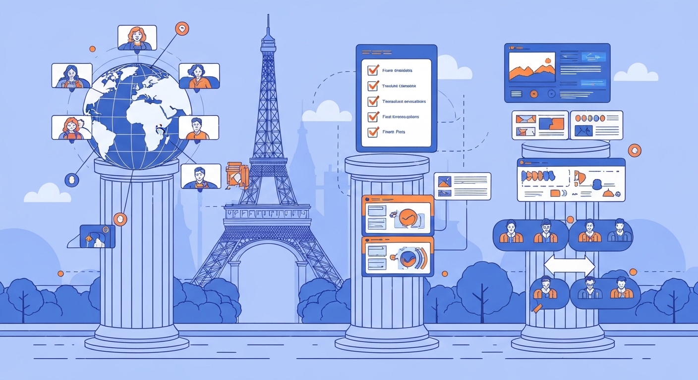 Distributed production team paris france: your framework for seamless remote collaboration (3 core pillars)