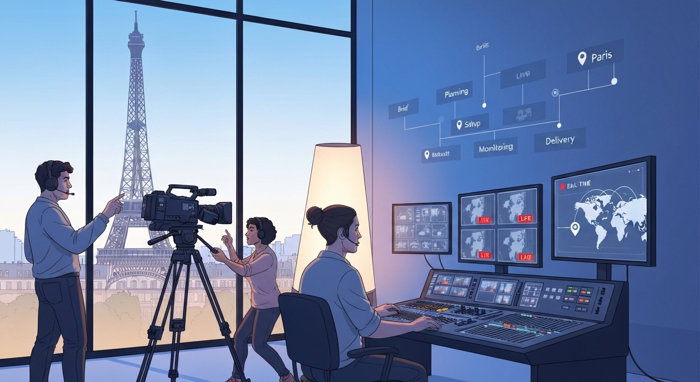 Live video feed paris production shoot: your assurance of flawless real-time broadcasts (a 6-step agency guide)