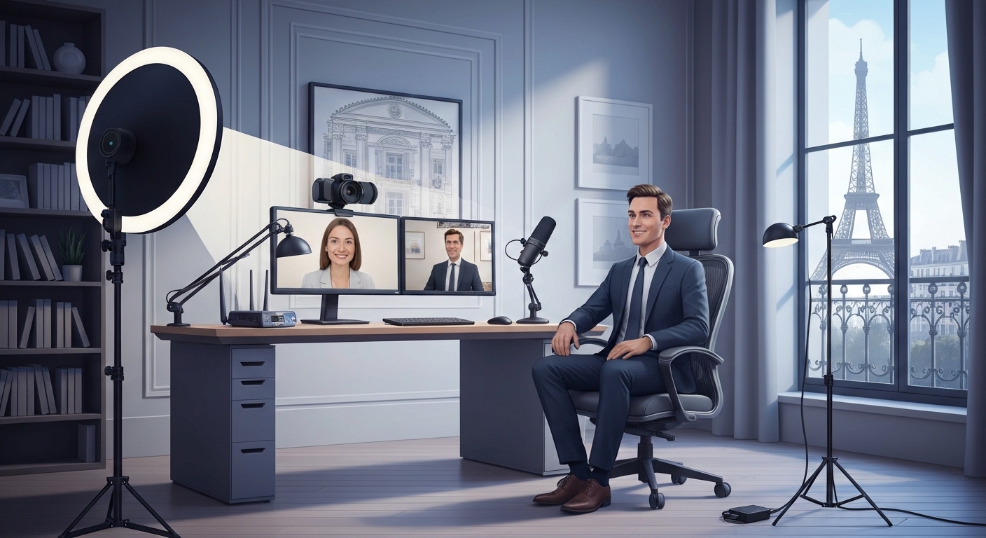 Remote interview setup paris professional: your assurance of a flawless first impression (3 pillars explained)