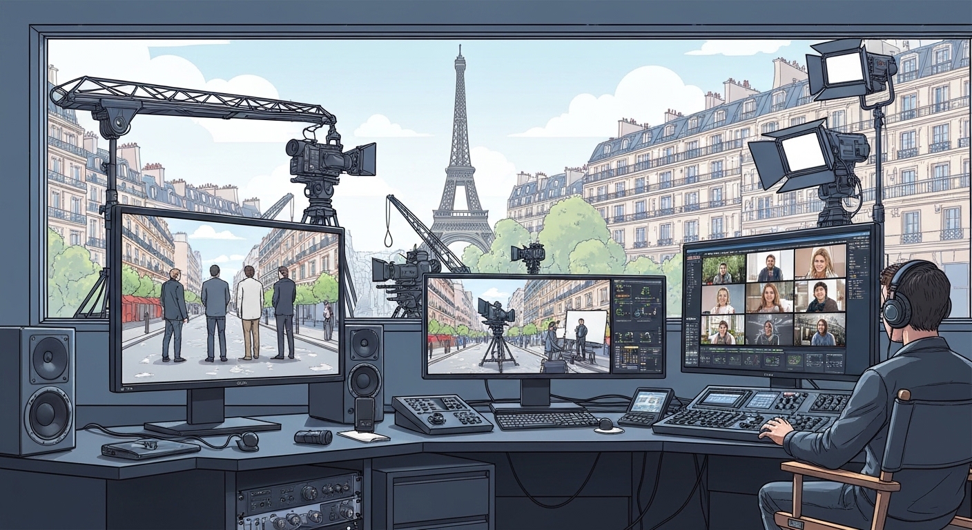 Remote monitoring film shoot paris: your complete guide to stress-free production (3 key services)