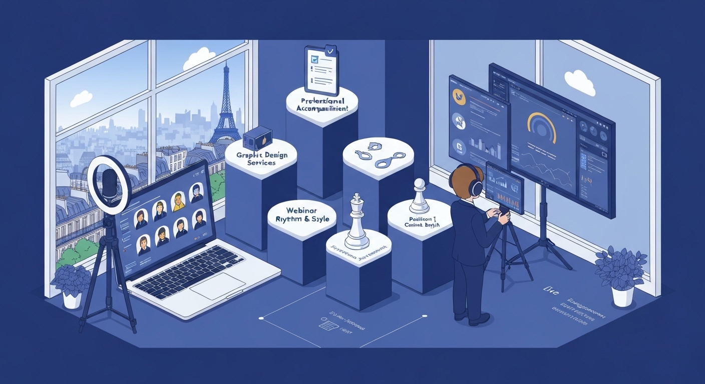 Remote webinar production services paris: your complete guide to flawless virtual events (4 key pillars)