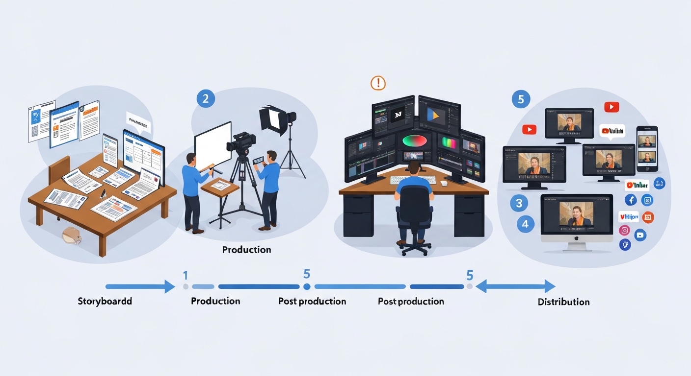 Video production stages: the complete guide to avoid costly pitfalls (5 proven steps)
