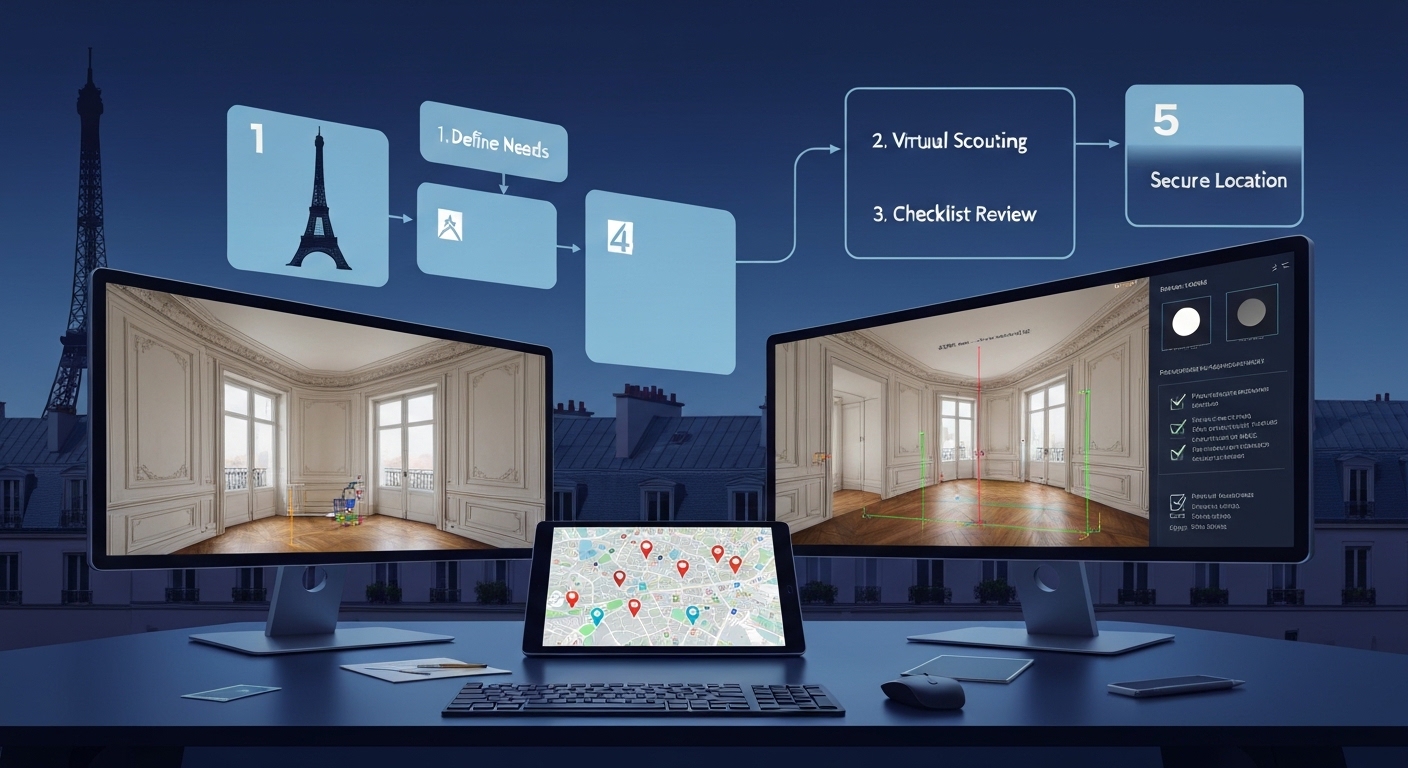 Virtual location scouting paris filming: your complete guide to secure the perfect shoot (5 proven steps)